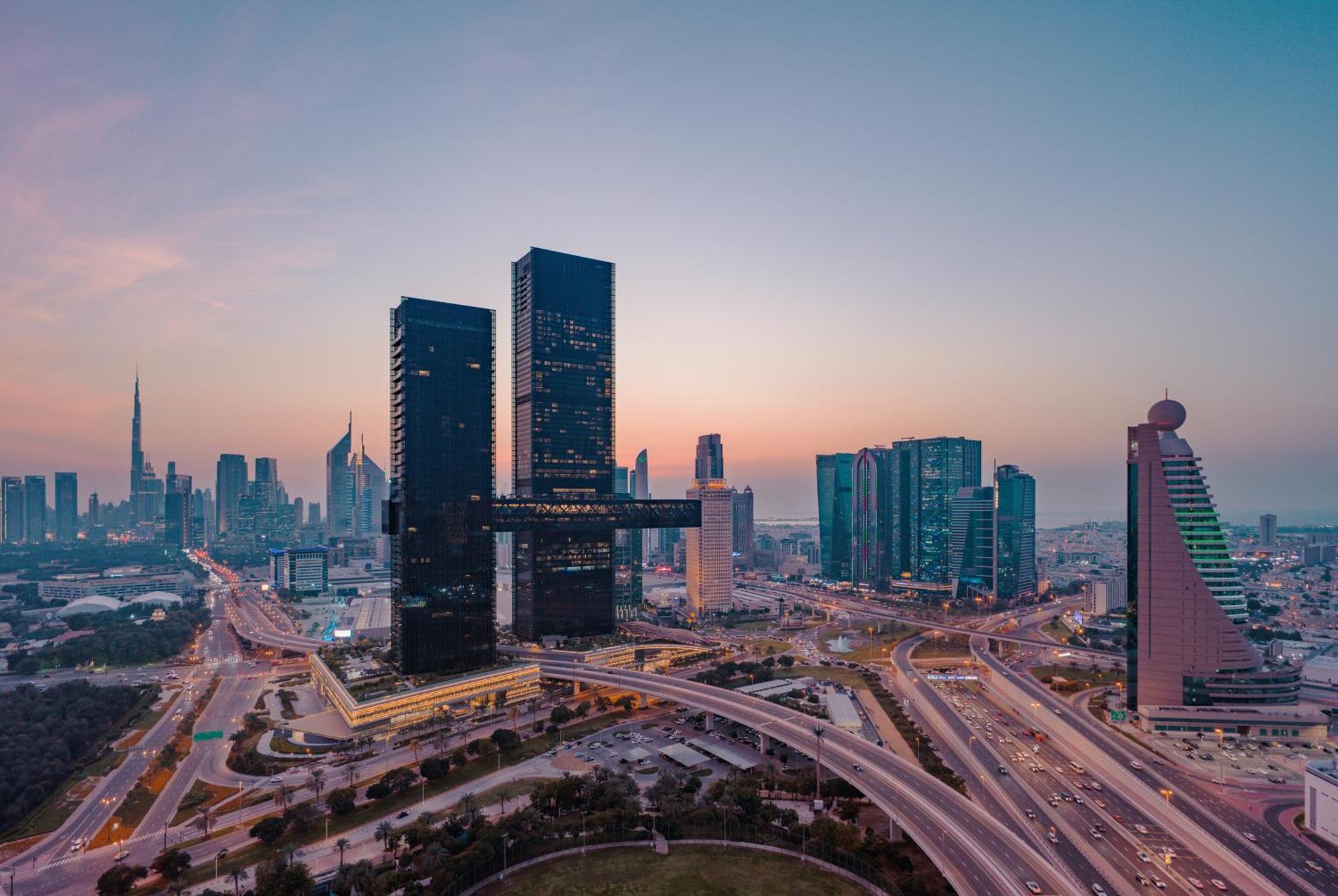 One&Only One Za'Abeel Hotel Dubai Exterior foto View of the city